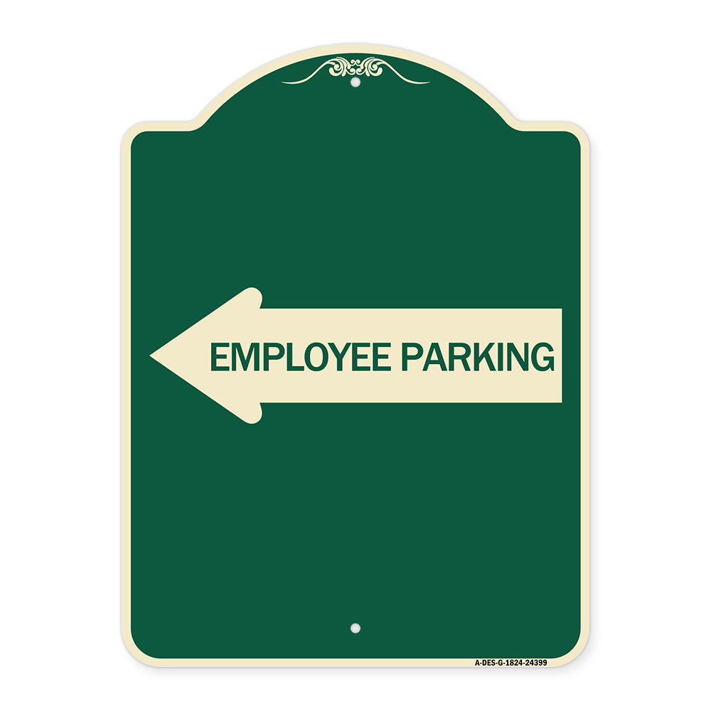 Employee Parking (With Left Arrow)