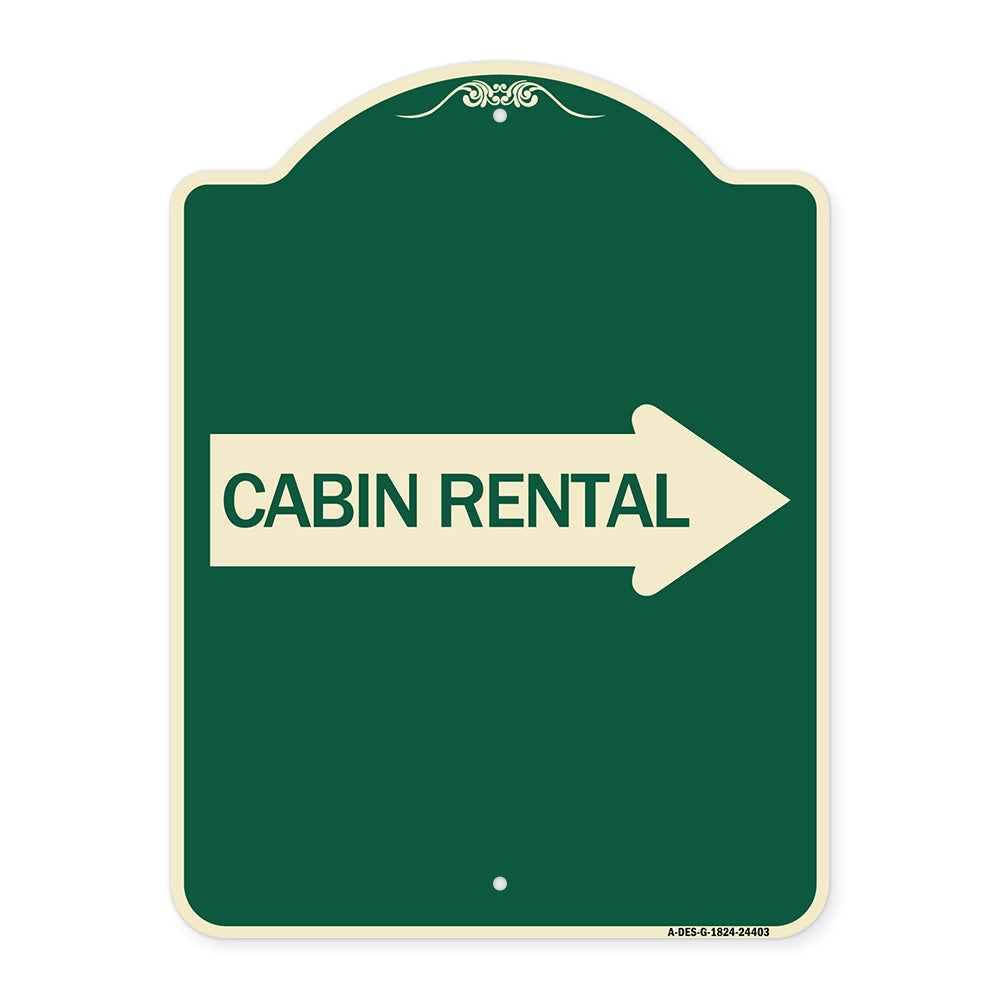 Cabin Rental (With Right Arrow)
