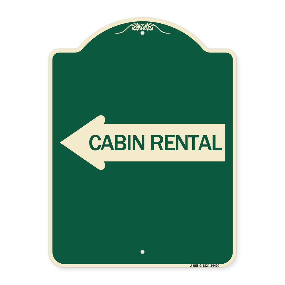 Cabin Rental (With Left Arrow)