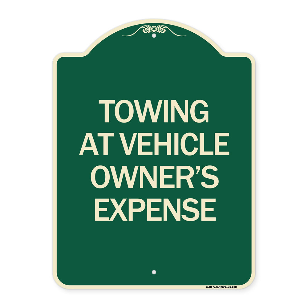 Towing at Vehicle Owner's Expense