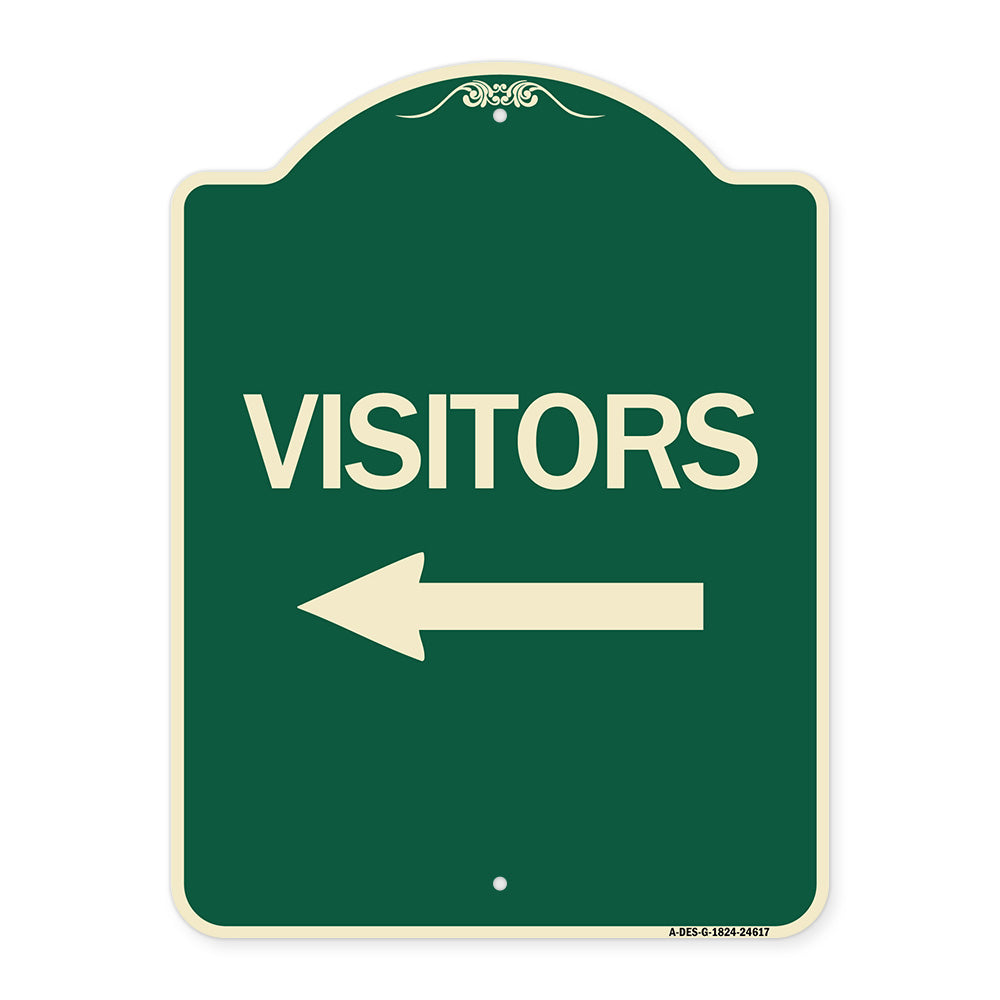 Visitors with Left Arrow