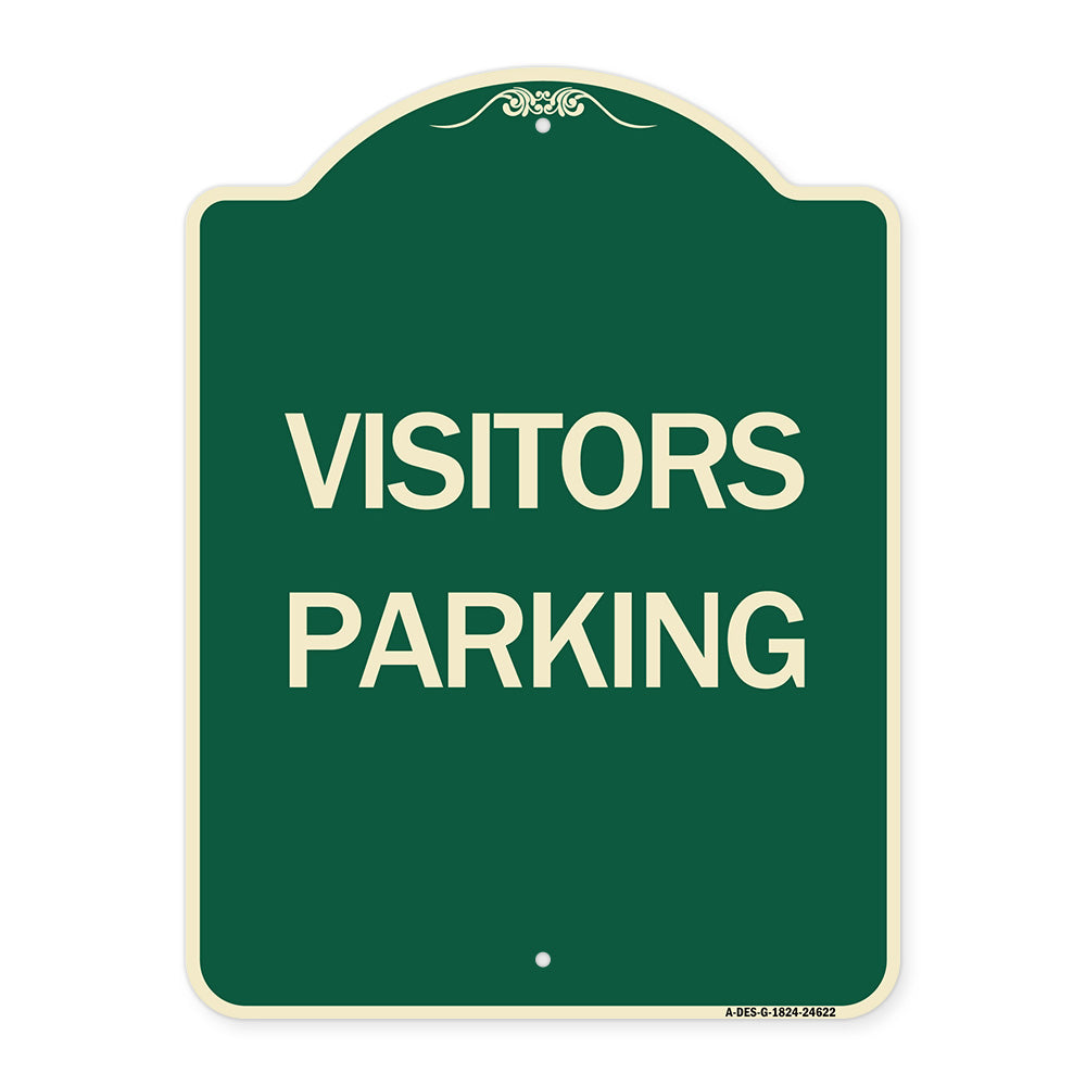 Parking Lot Sign Visitors Parking