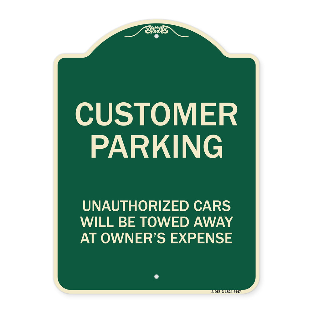 Unauthorized Cars Will Be Towed Away At Owner's Expense