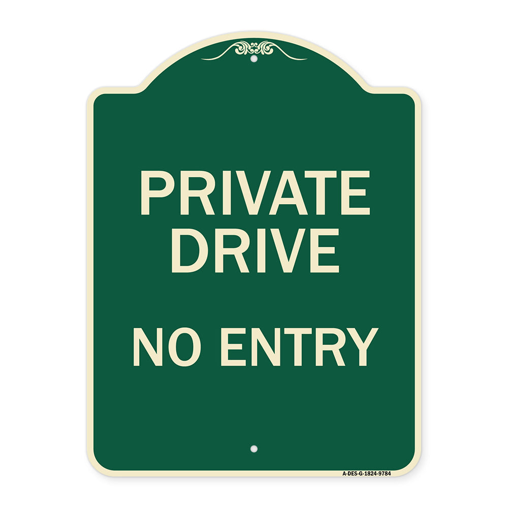 Private Drive No Entry