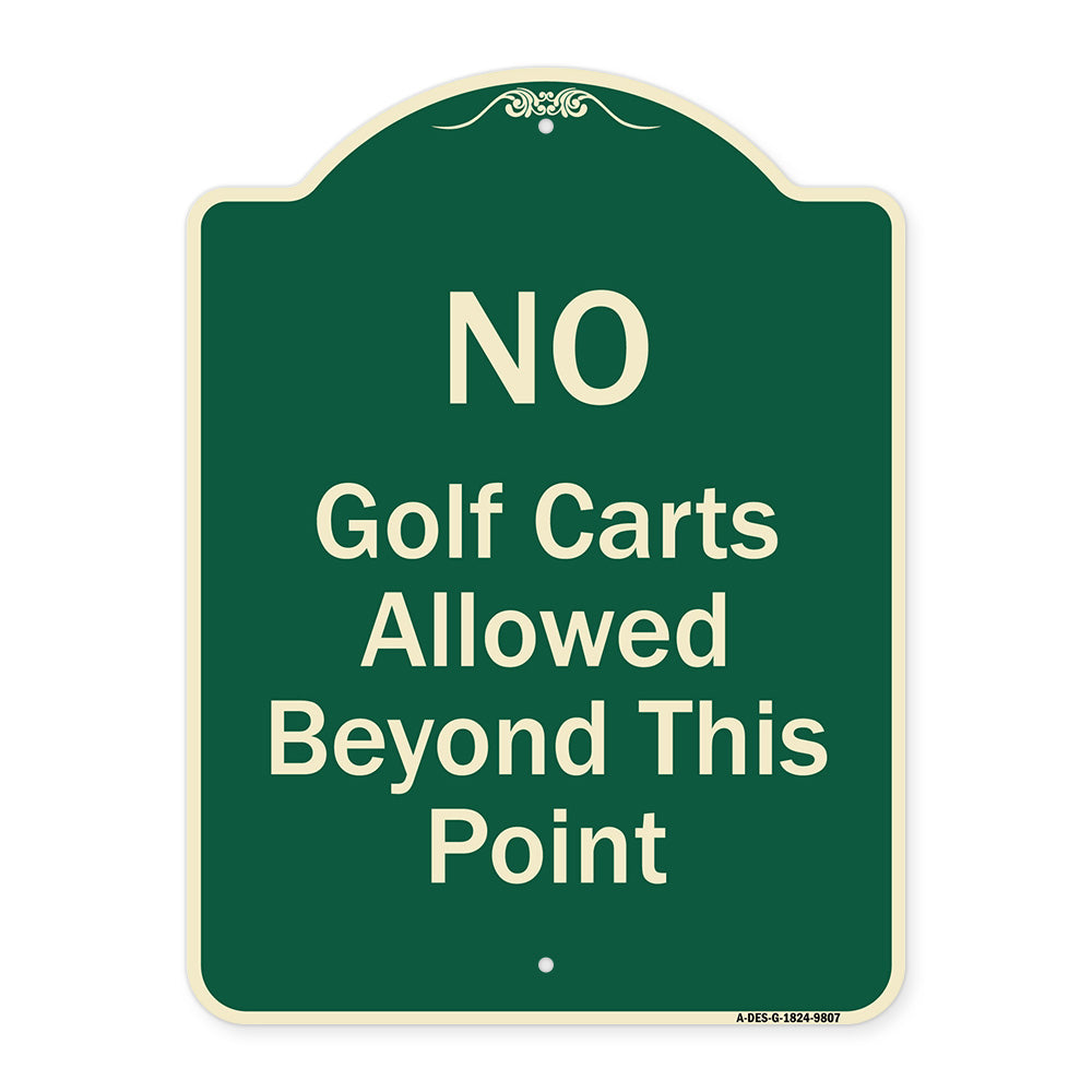 No Golf Carts Allowed