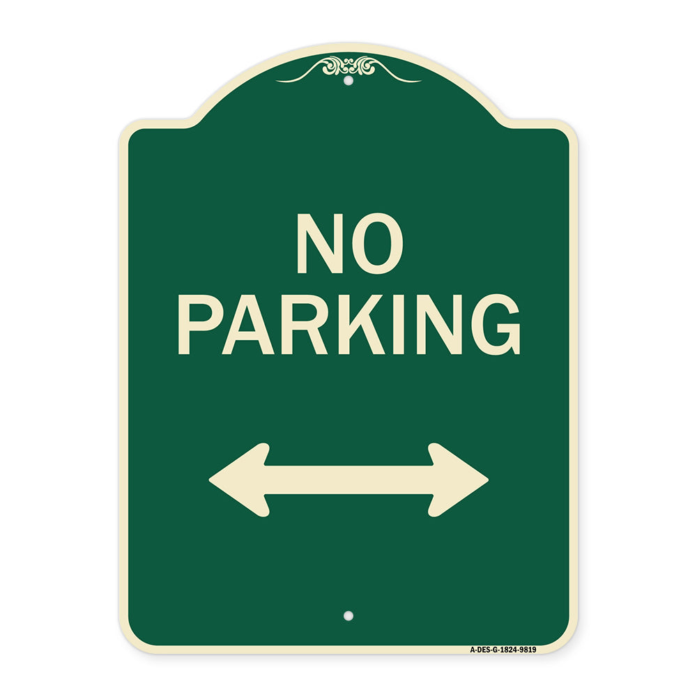 No Parking With Bidirectional Arrow