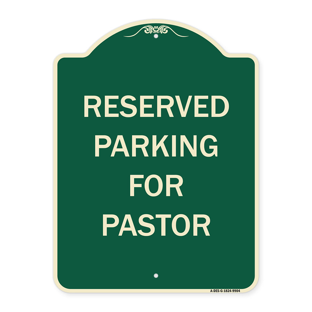 Reserved Parking For Pastor