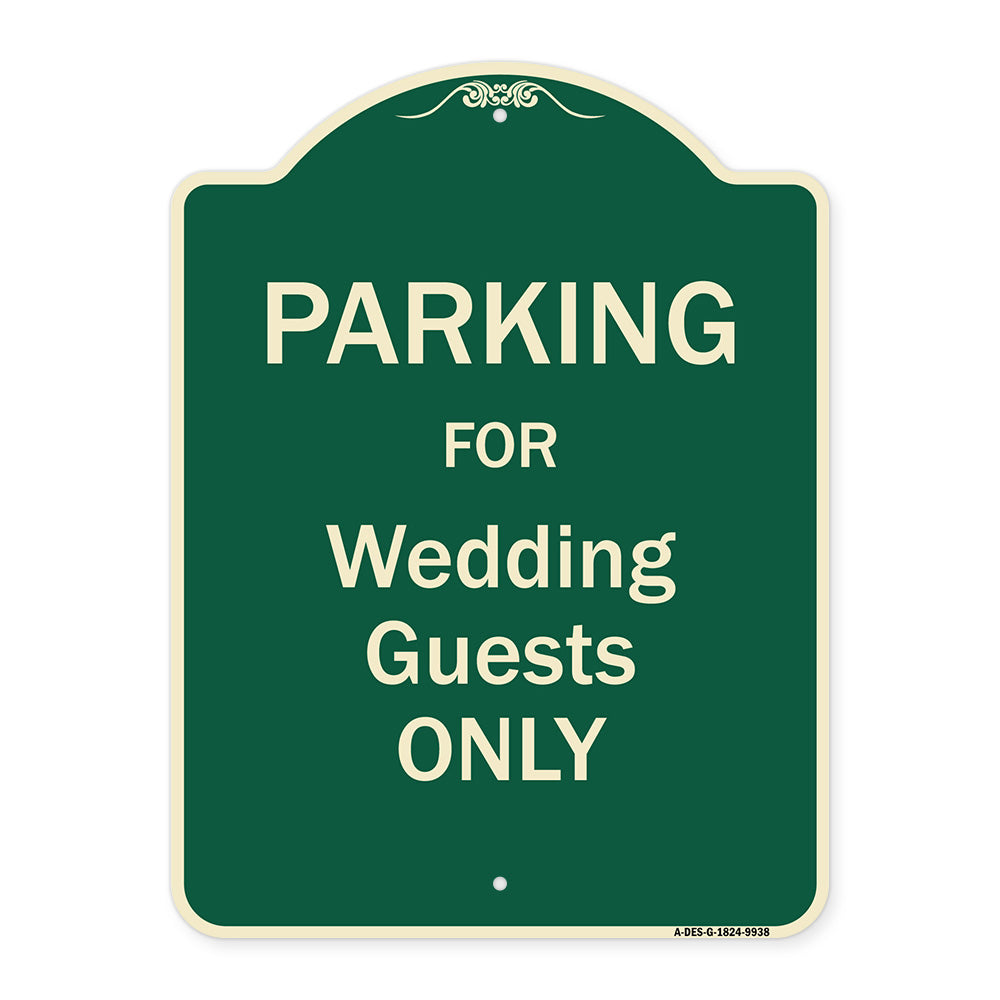Parking For Wedding Guests Only