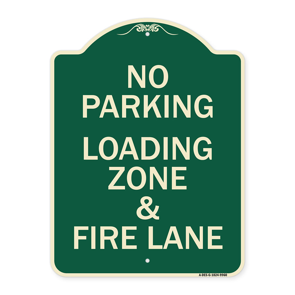 No Parking Loading Zone & Fire Lane
