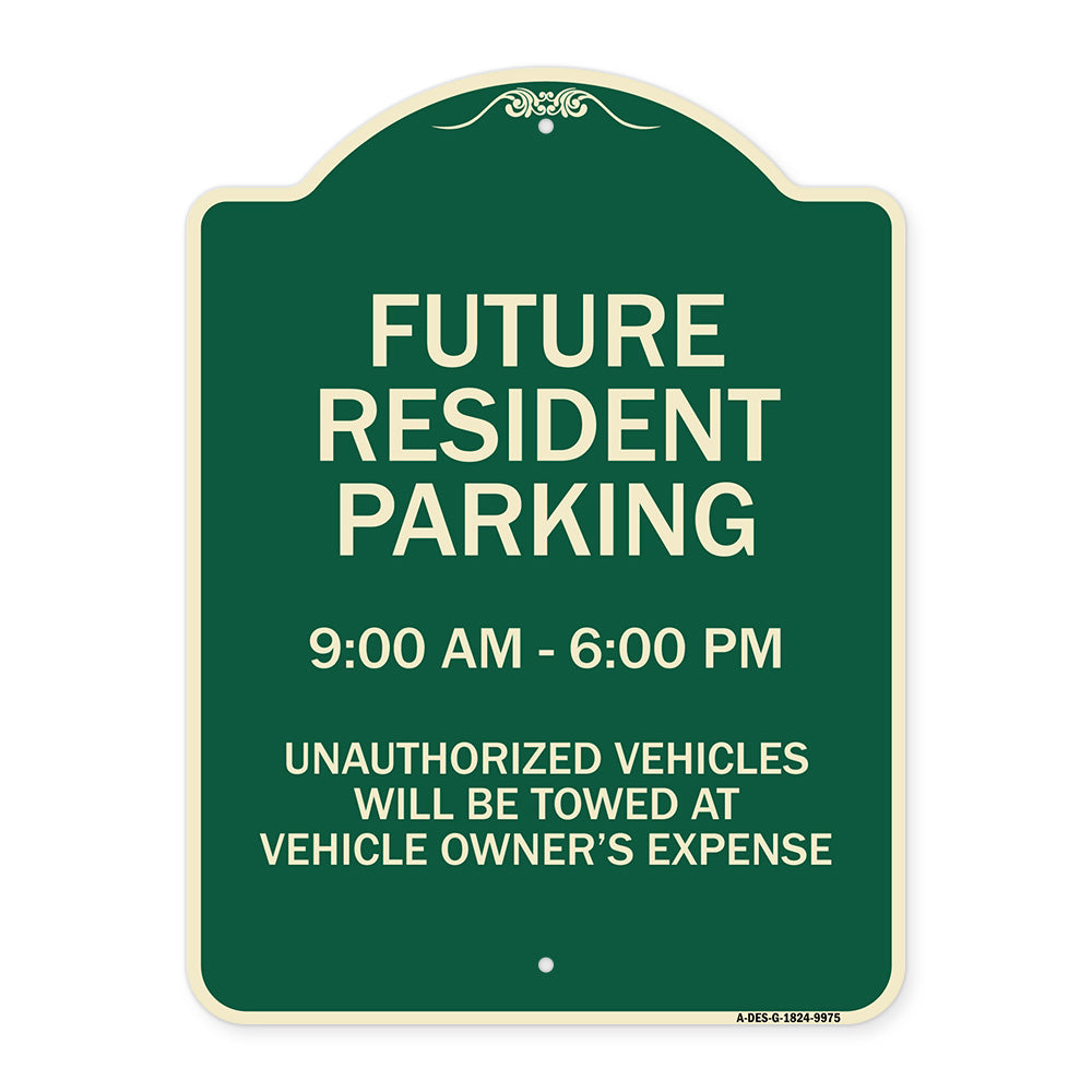 Future Resident Parking 9:00 - 6:00