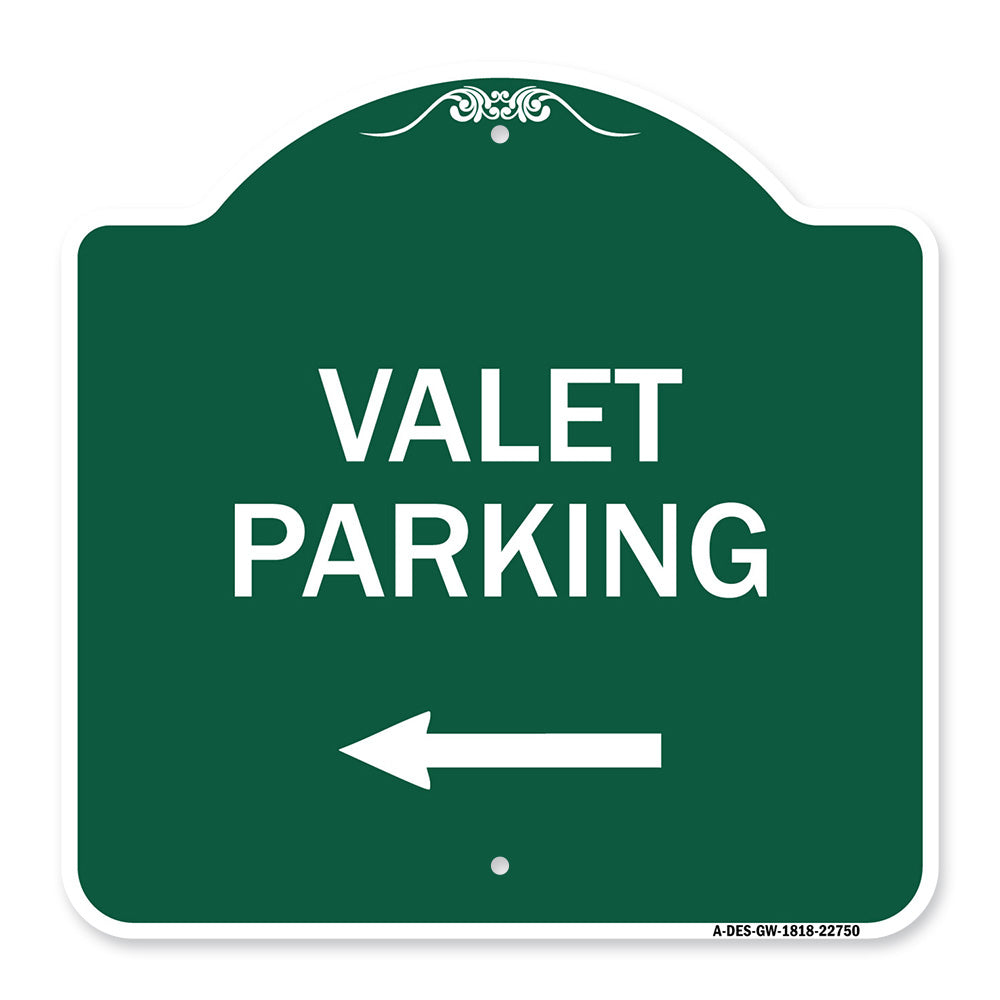 Valet Parking with Left Arrow