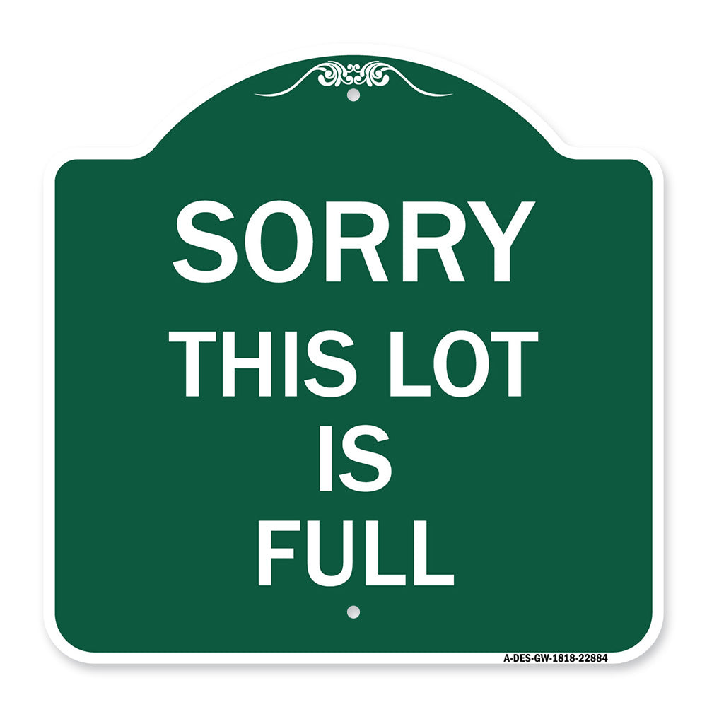 Sorry This Lot Is Full
