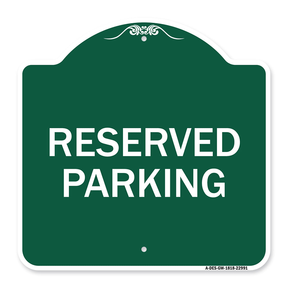 Reserved Parking Bright Yellow