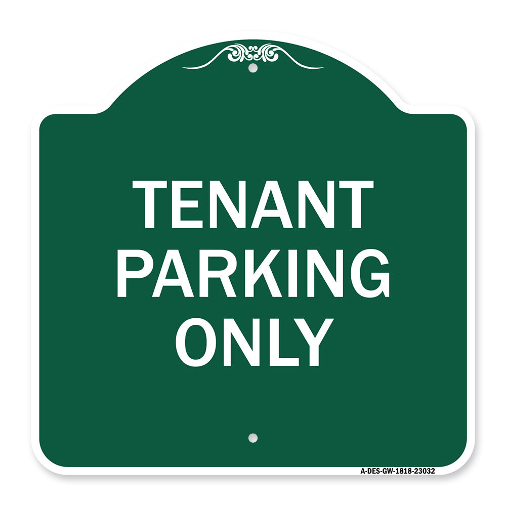 Reserved Parking Sign Tenant Parking Only