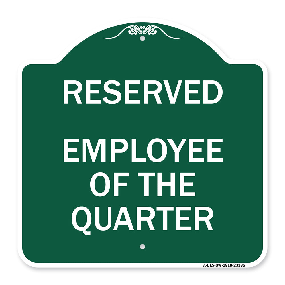 Reserved Parking Employee of the Quarter