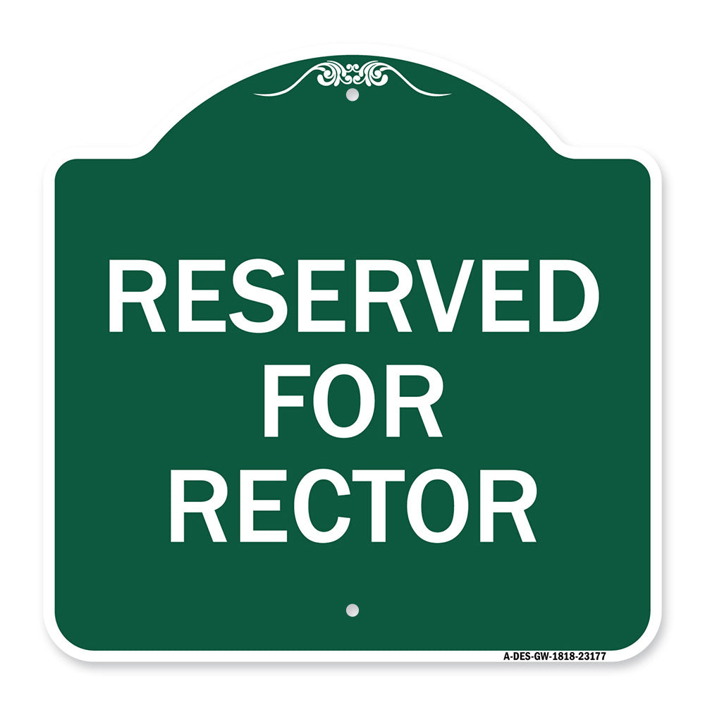 Reserved for Rector