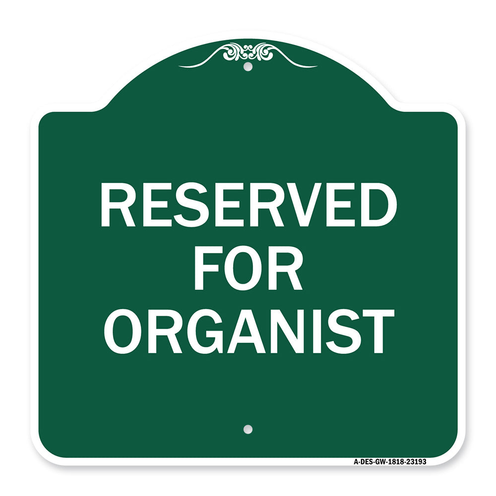 Reserved for Organist
