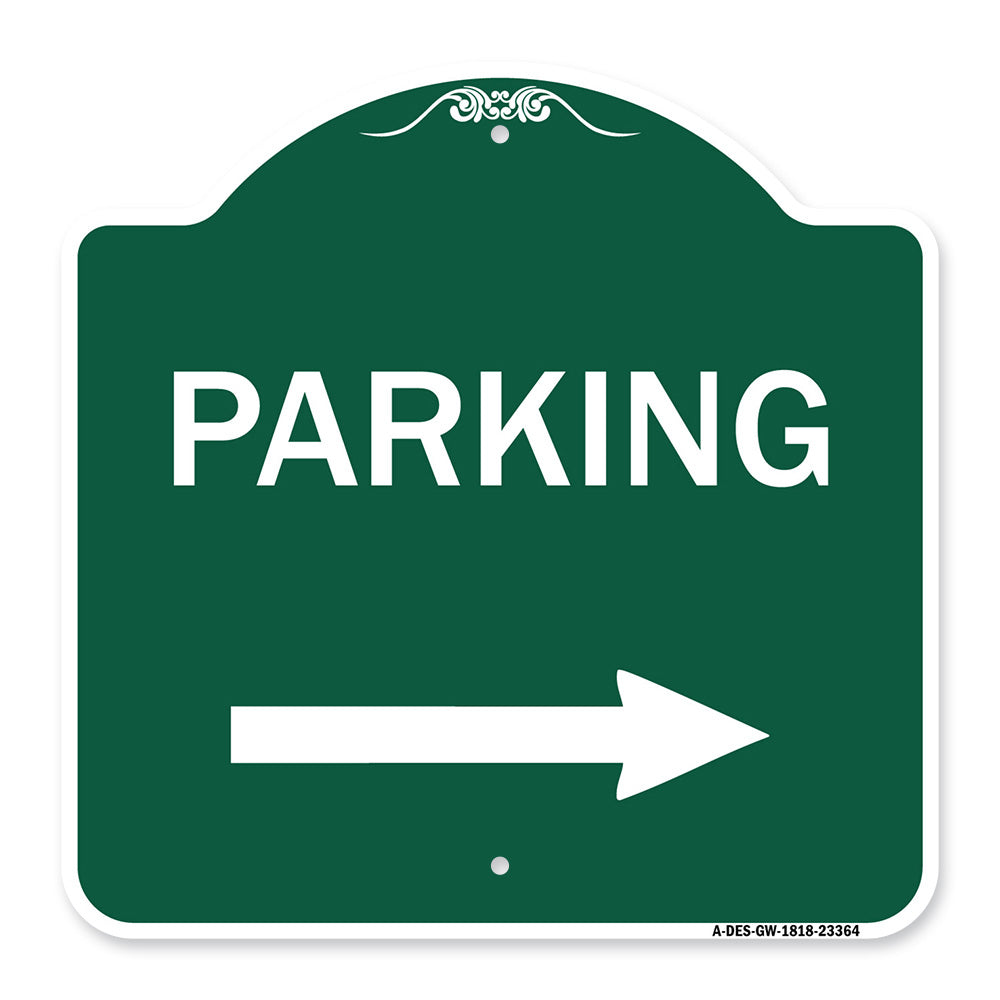 Parking Sign (Right Arrow)