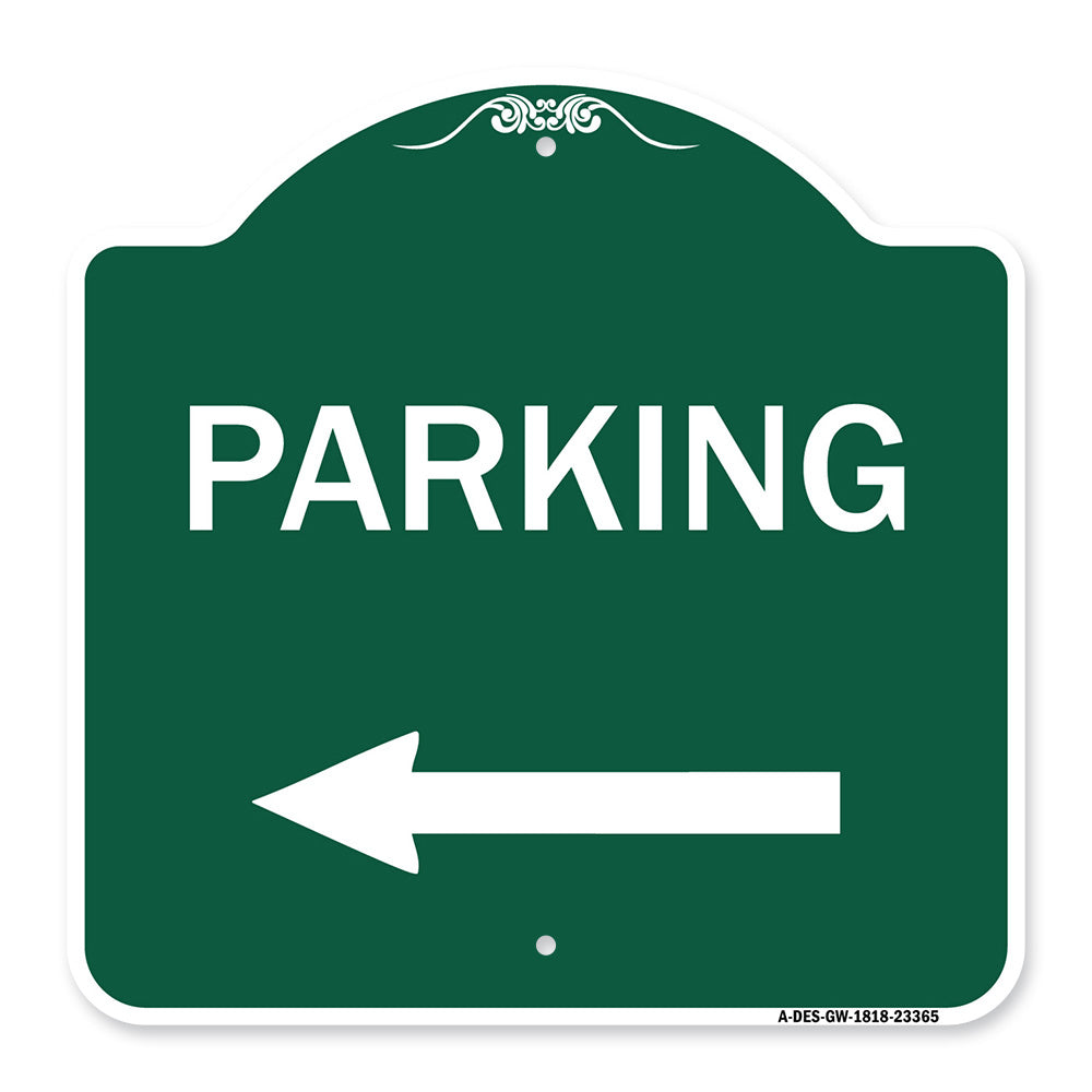 Parking Sign (Left Arrow)