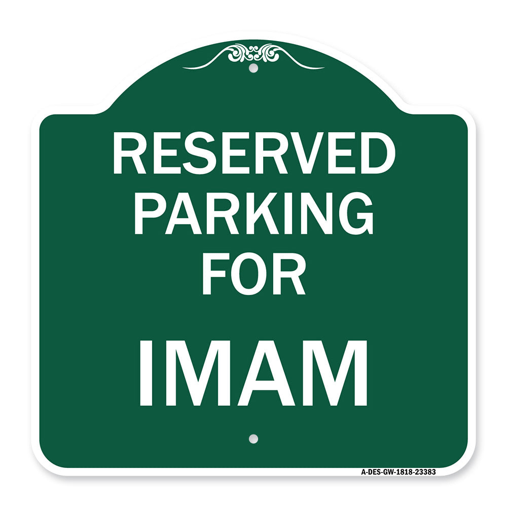 Parking Reserved for Imam