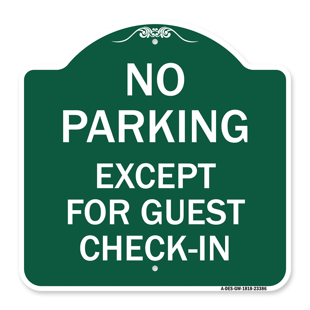 Parking Reserved for Guests Only