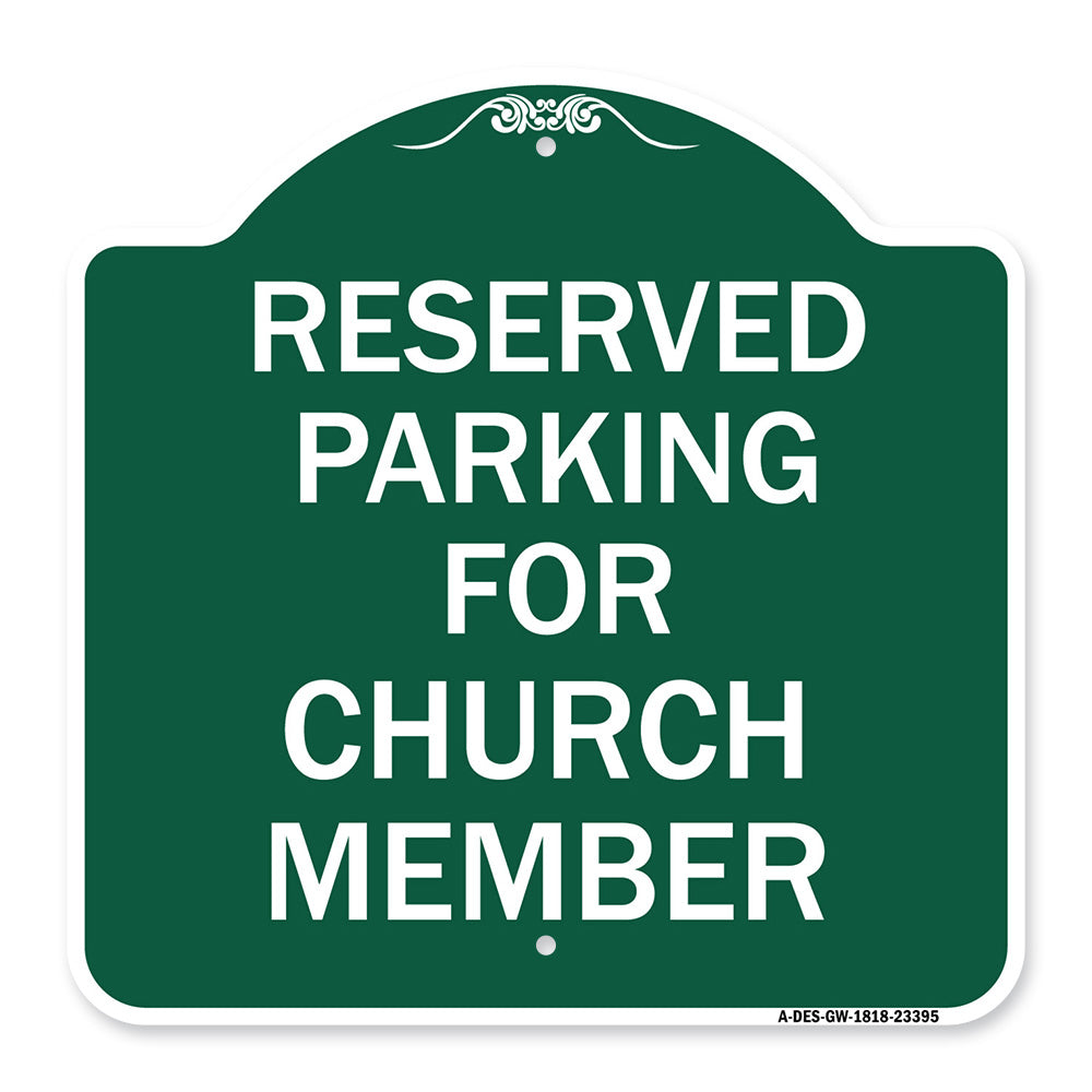 Parking Reserved for Church Member
