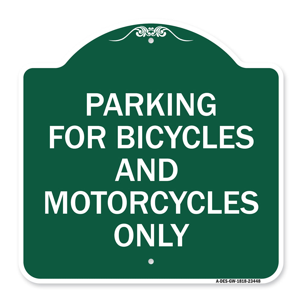 Parking for Bicycles and Motorcycles Only