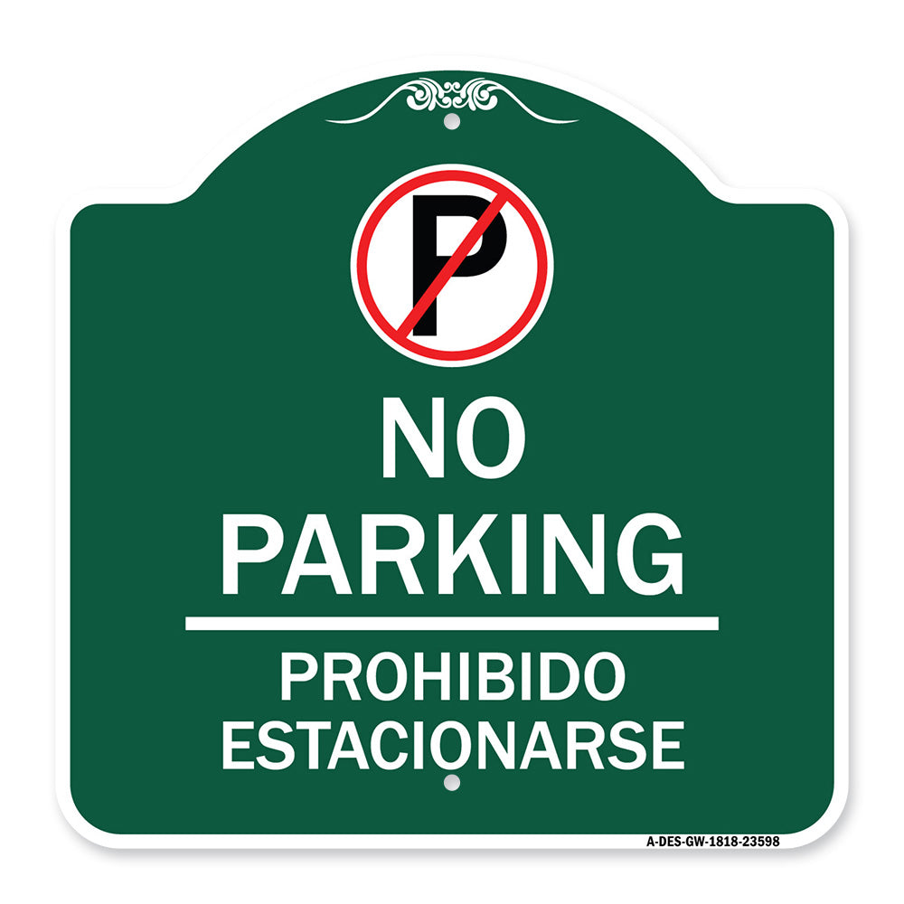 No Parking Prohibido Estacionar (No Parking Symbol)