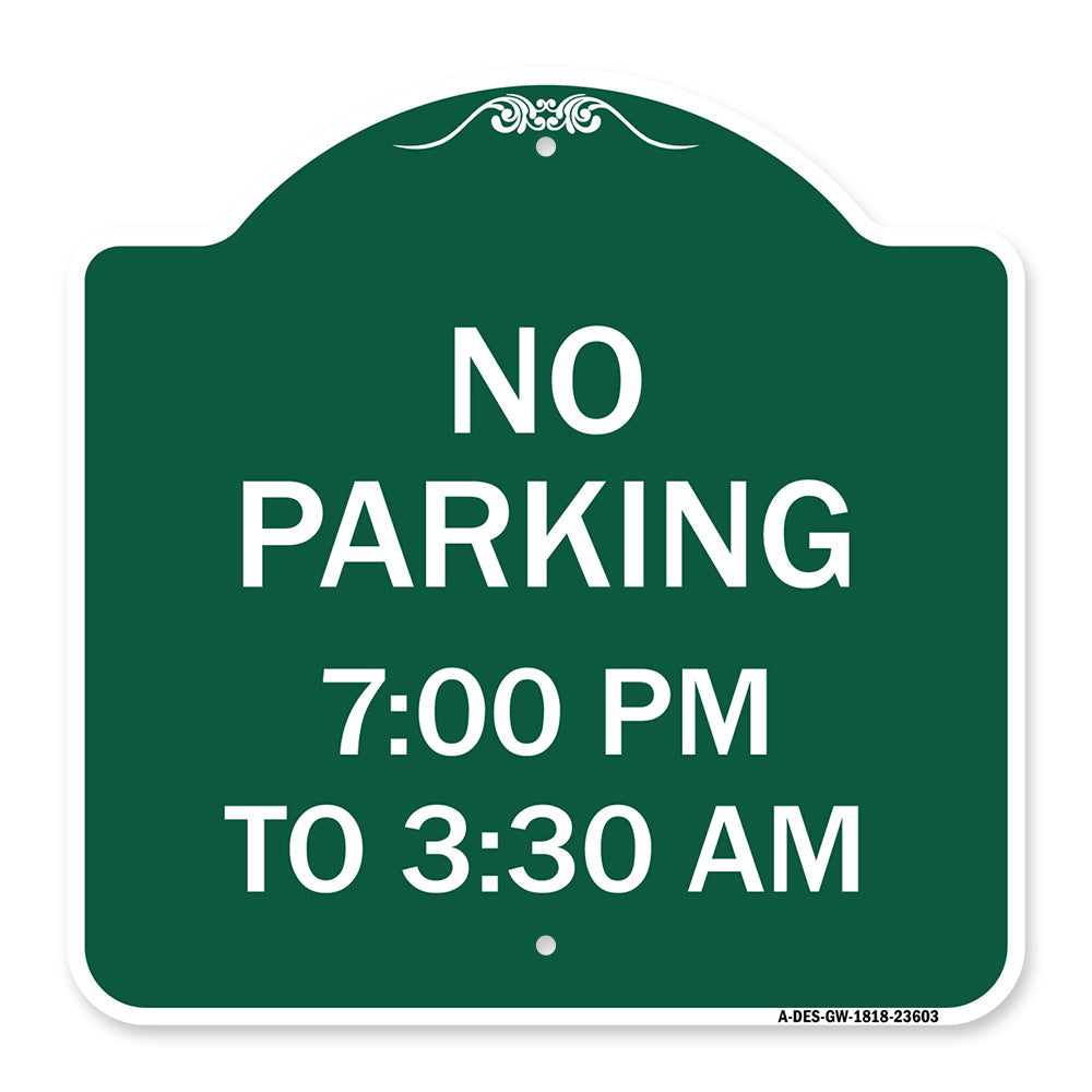 No Parking 7-00 Am to 3-30 Pm