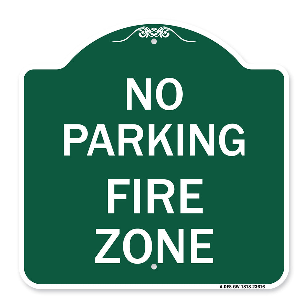 No Parking Fire Zone