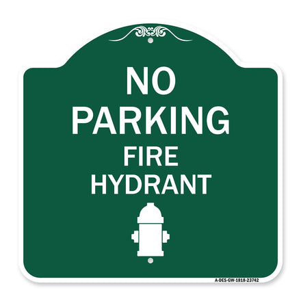 No Parking Fire Hydrant (With Graphic)