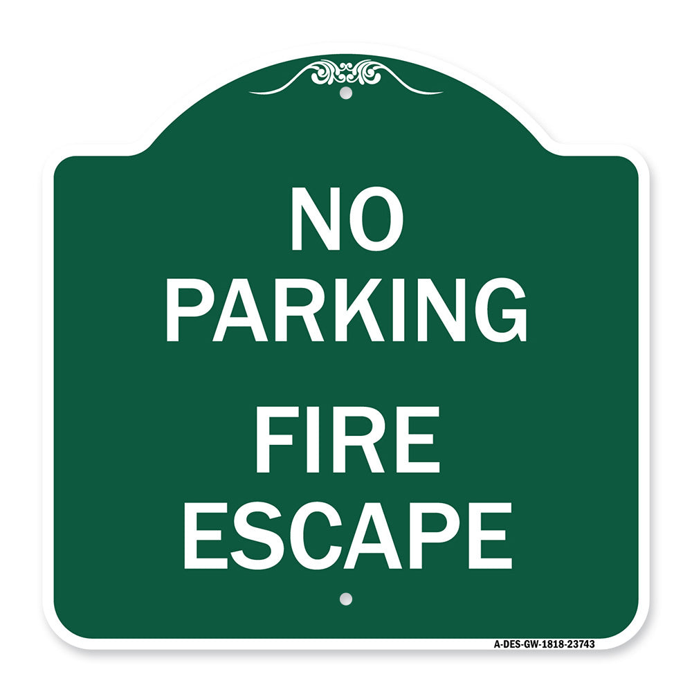 No Parking Fire Escape