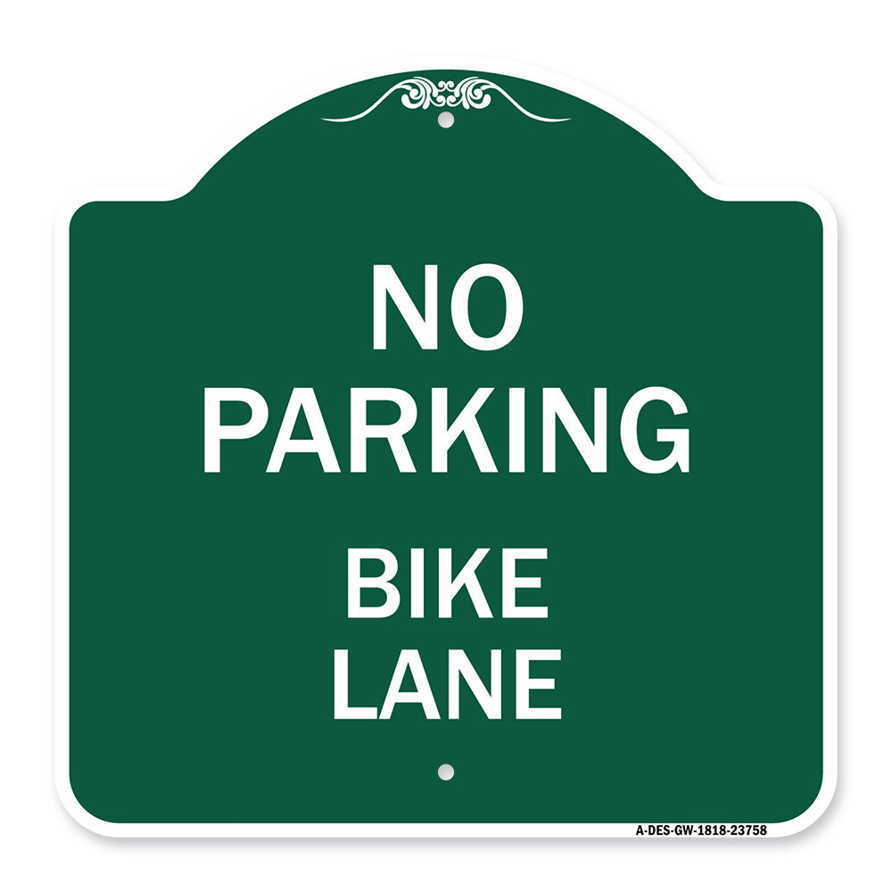 No Parking Bike Lane