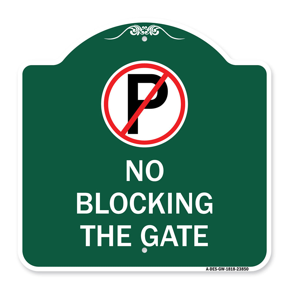 No Blocking the Gate with Graphic