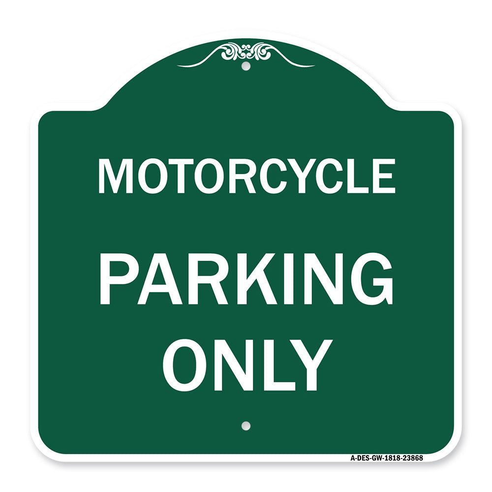 Motorcycle Parking Only