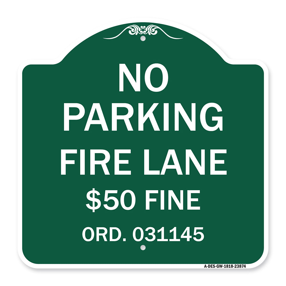 Missouri No Parking Fire Lane $50 Fine