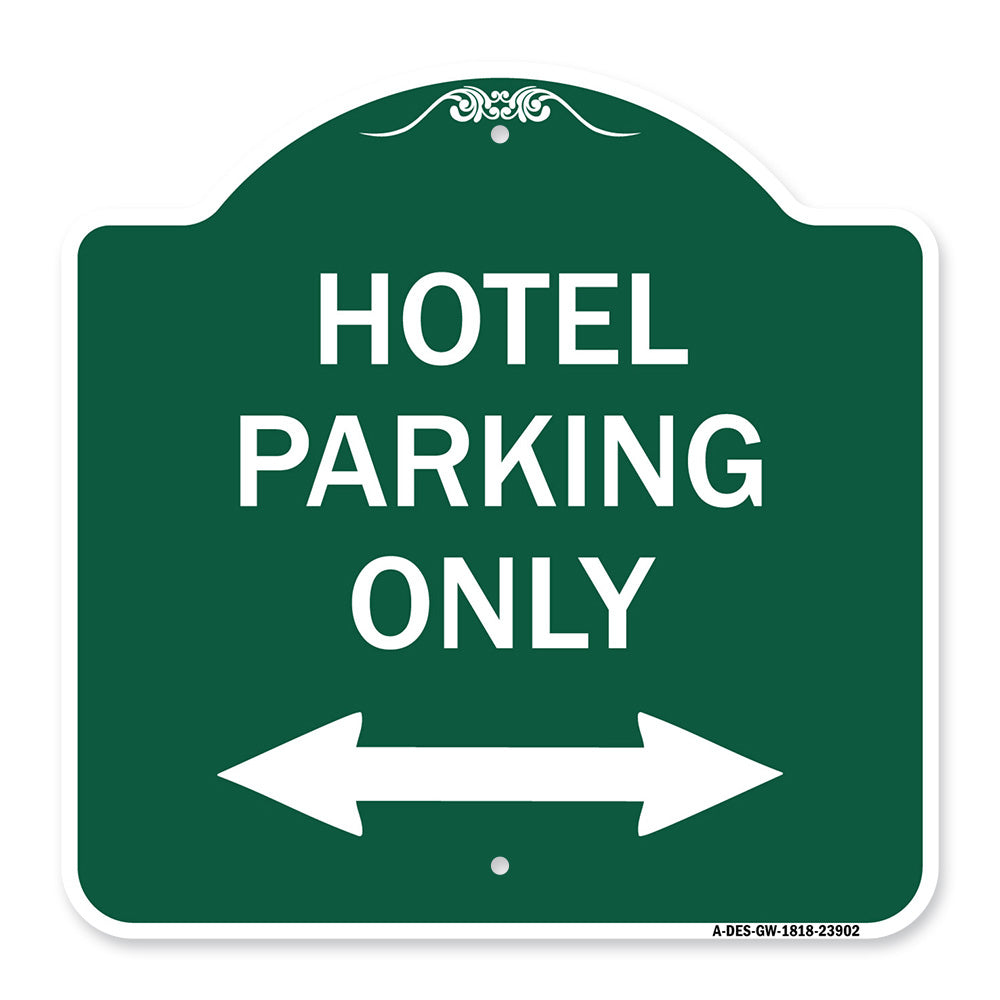 Hotel Parking Only (With Bidirectional Arrow)