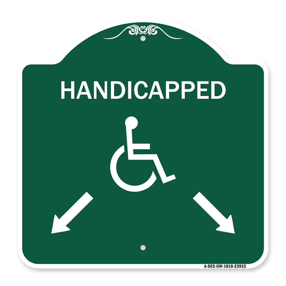 Handicapped Parking with Double Arrows
