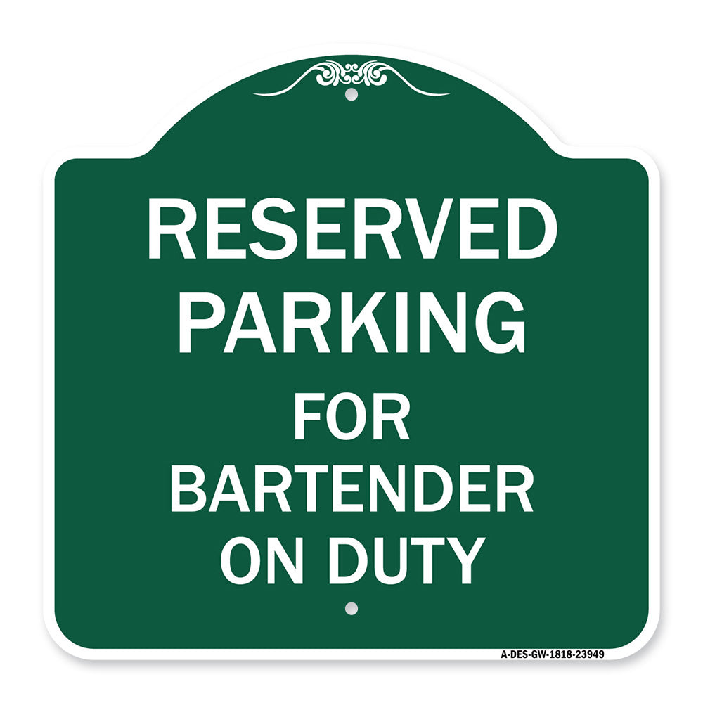 For Bartender on Duty