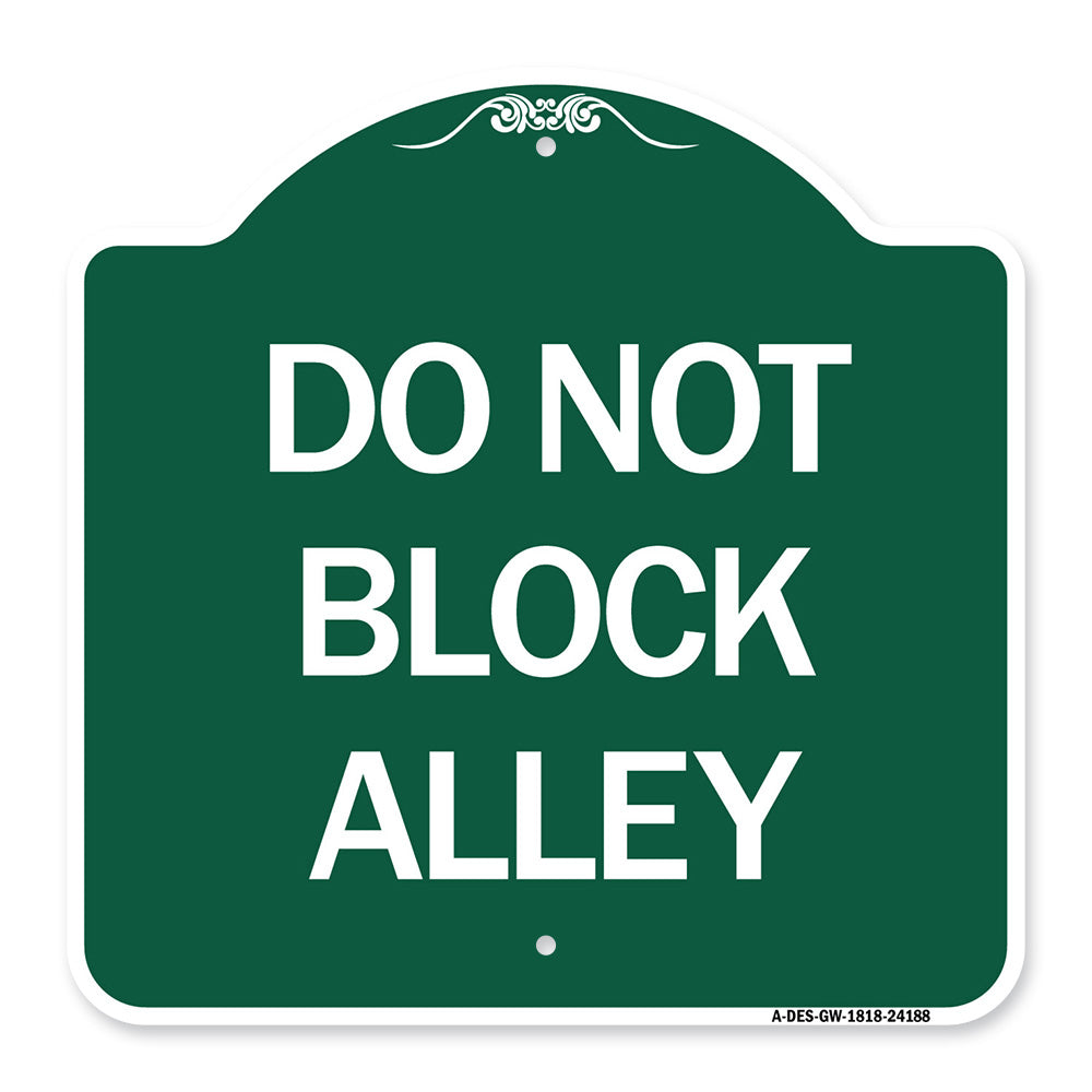 Do Not Block Alley