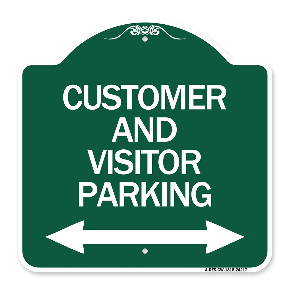 Customer and Visitor Parking (Bidirectional Arrow)