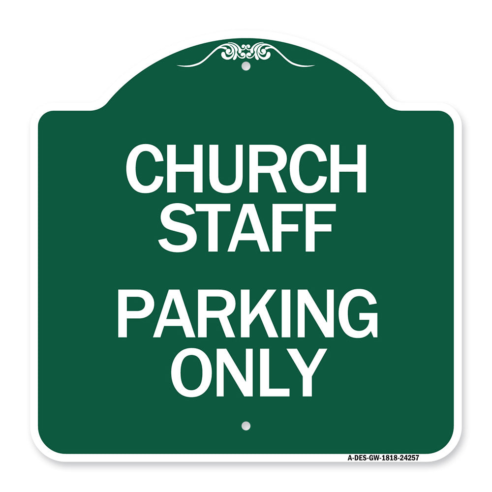 Church Staff Parking Only