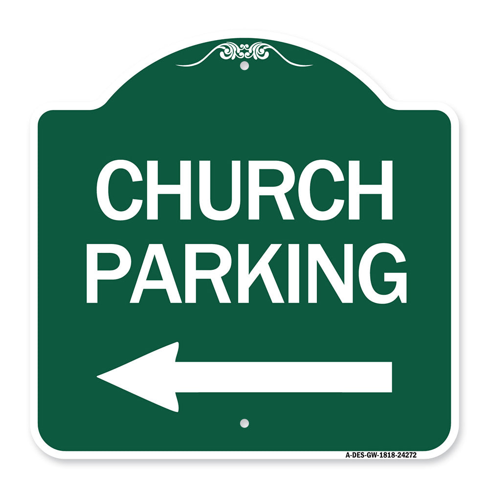 Church Parking (With Left Arrow)