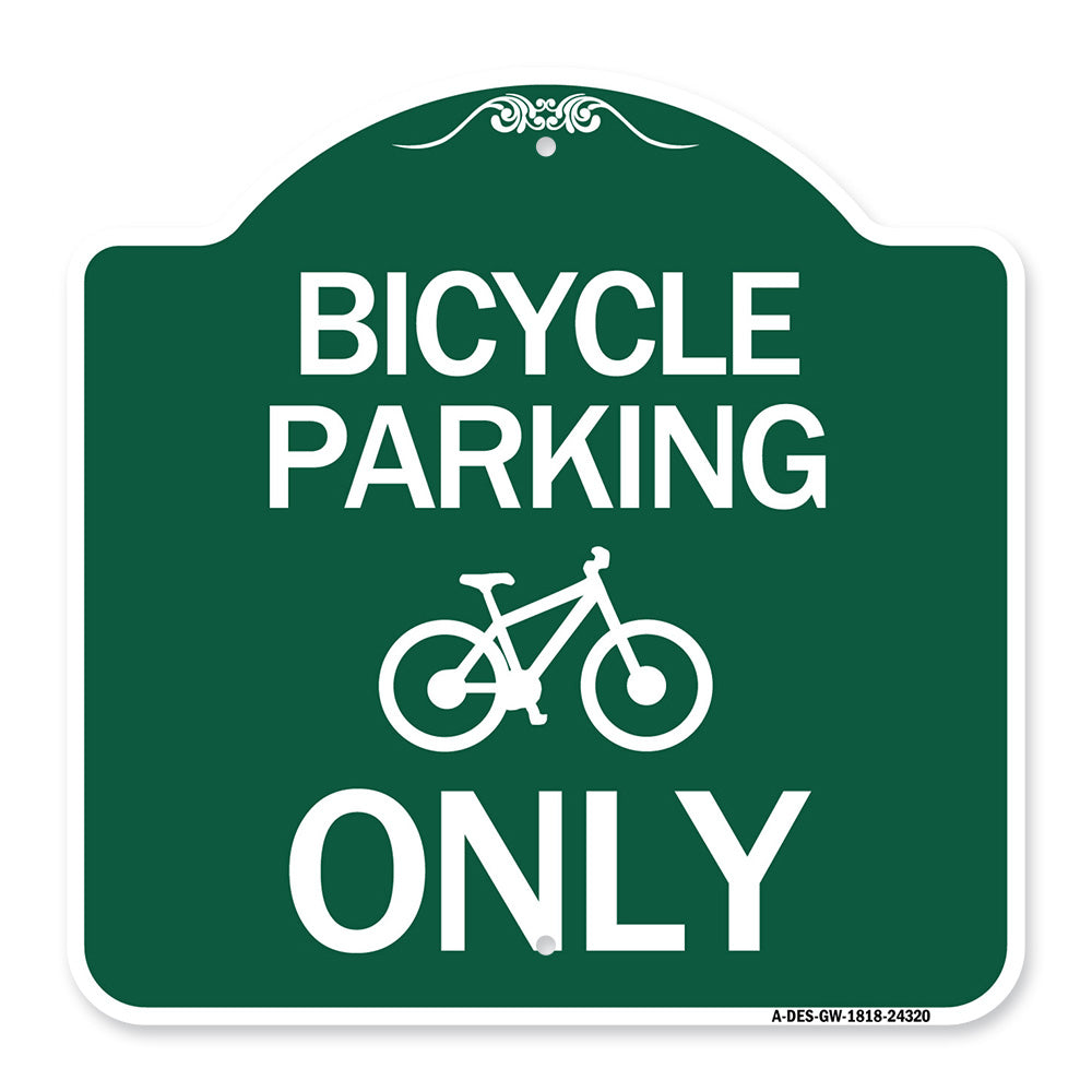 Bicycle Parking Only (With Graphic)