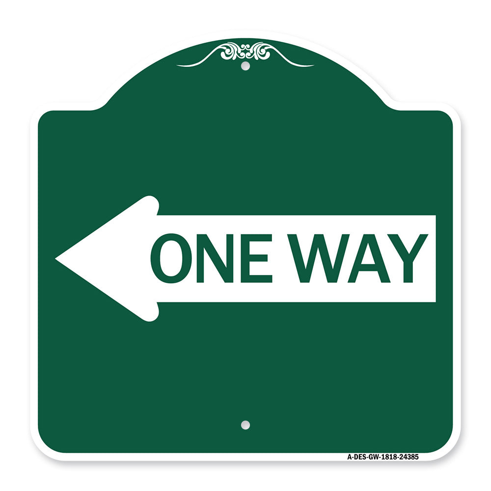 One Way (With Left Arrow)