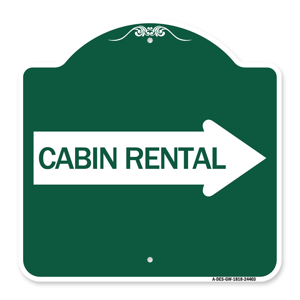 Cabin Rental (With Right Arrow)