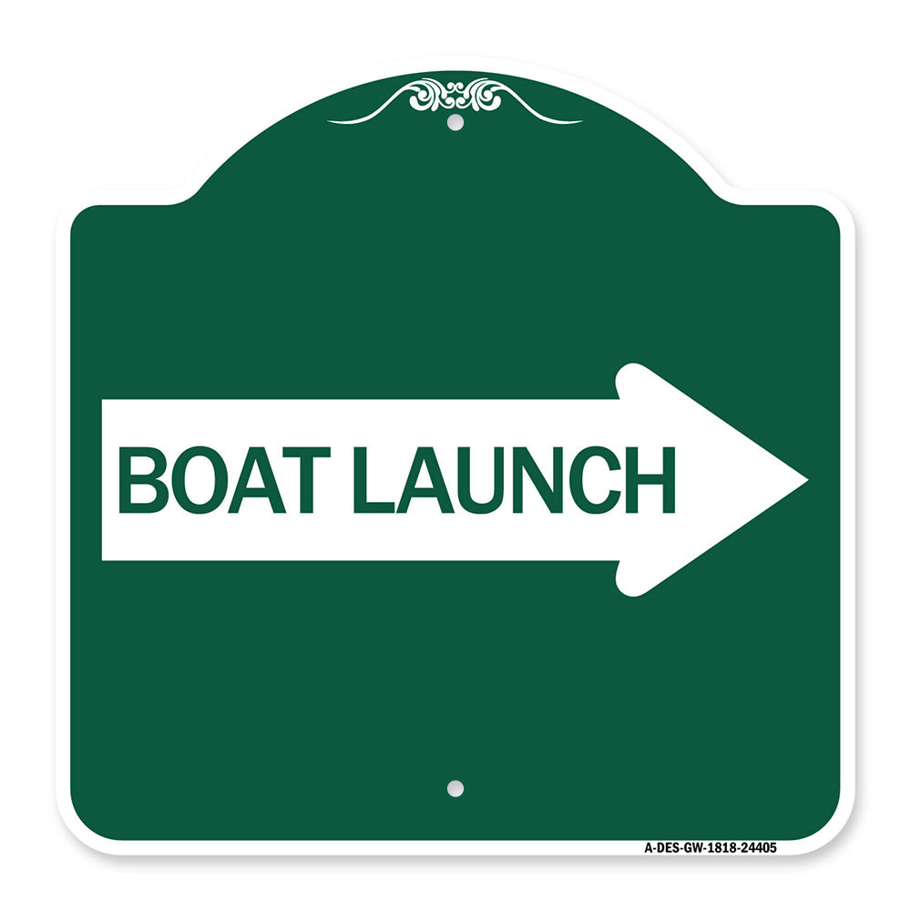Boat Launch (With Right Arrow)