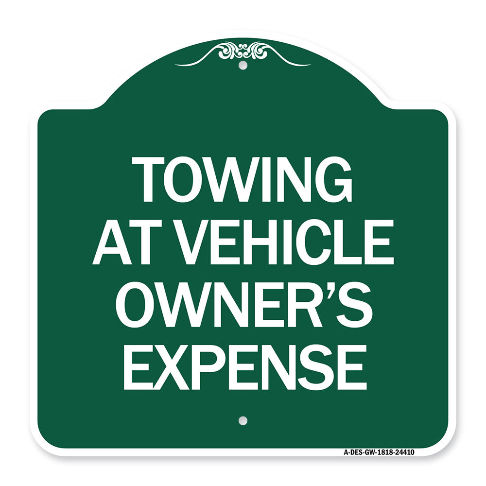 Towing at Vehicle Owner's Expense