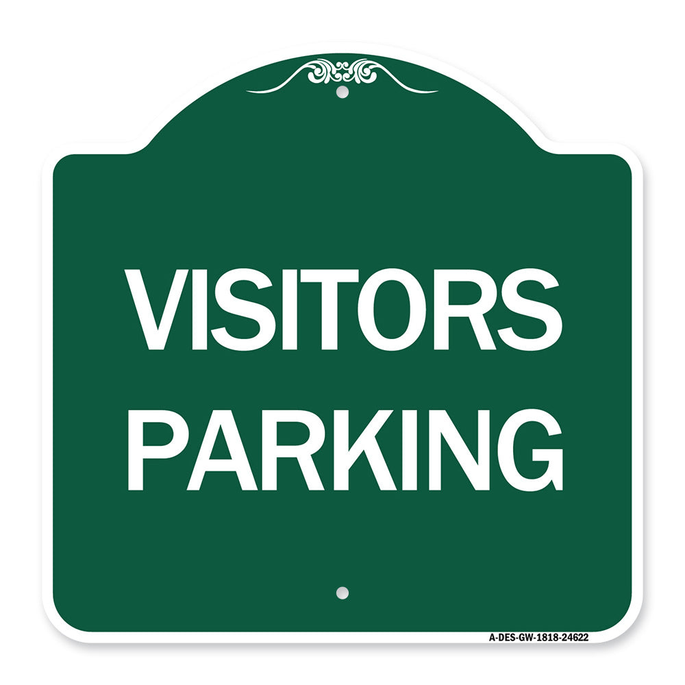 Parking Lot Sign Visitors Parking