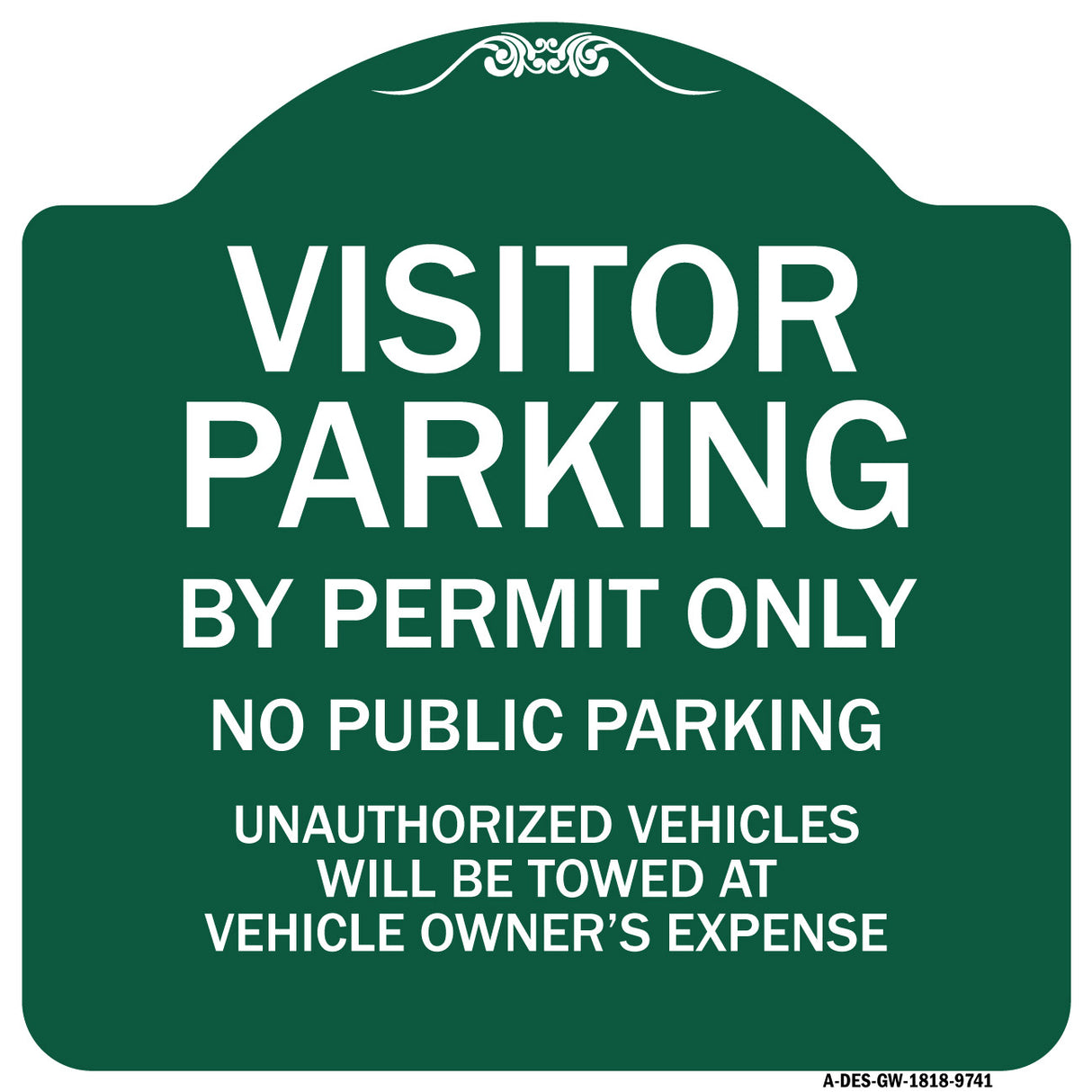 Visitor Parking By Permit Only, No Public Parking